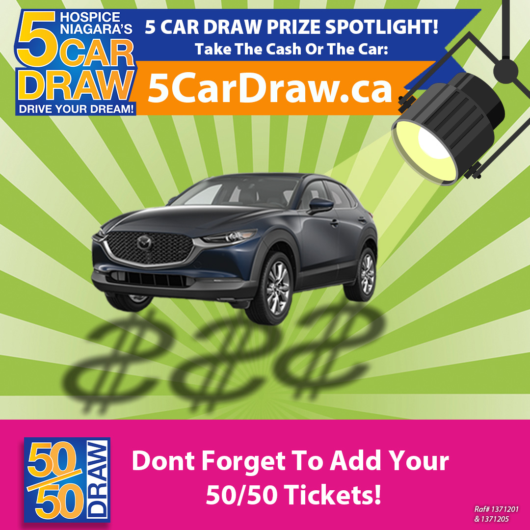 HospiceNiagara's tweet image. Dream big with the 5 Car Draw!

Notice anything special about this car's shadow? 

That's right, it’s filled with dollar signs! 

Visit 5cardraw.ca!

#5CarDraw #WinBig #SupportHospice #DriveChange