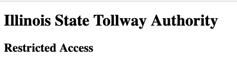 steveklinkner's tweet photo. @ILTollway am getting this on login, how do I pay my tolls? https://t.co/2zMAhT3C57