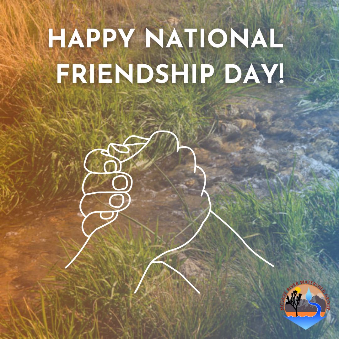 Mojave River Watershed Group (@mojaveriver) on Twitter photo 🤝 Happy National Friendship Day! Celebrate the friends who join you in these activities and together create a positive impact on the Mojave River Watershed.
Tag a friend who makes every adventure memorable!
@sbcounty <a href="/mojavewater/">Mojave Water Agency</a> @applevalleyca @cityofhesperia <a href="/cityofvv/">City of Victorville</a> 🤝 Happy National Friendship Day! Celebrate the friends who join you in these activities and together create a positive impact on the Mojave River Watershed.
Tag a friend who makes every adventure memorable!
@sbcounty <a href="/mojavewater/">Mojave Water Agency</a> @applevalleyca @cityofhesperia <a href="/cityofvv/">City of Victorville</a>