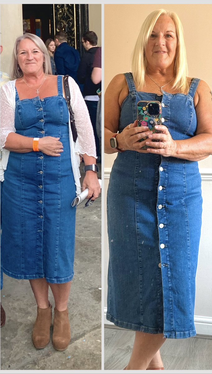 One of my fave dresses, worn five years apart, almost threw it in the charity bag more than once but couldn’t part with it, glad I didn’t 😁💖