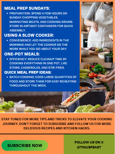 TinusFeast's tweet photo. Hot off the press! Dive into our latest newsletter for essential tips on balanced meals, avoiding junk foods, and time-saving kitchen hacks. https://t.co/KD7MqnTIgz… #CookingNewsletter #FreshContent https://t.co/E2GdJ7ZW8W