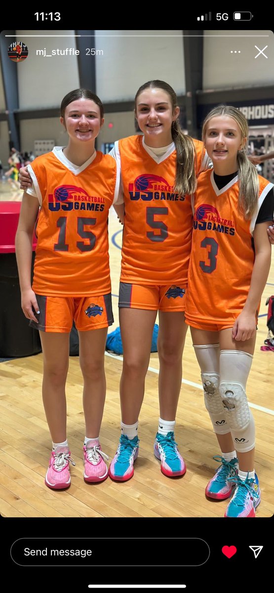 Had a great time representing Tennessee in the US Basketball Games. Got to play with some of the travel teammates, school teammates, and friends this weekend. Always fun taking the court with some just flat out ballers! Back to back champs! Thanks Coach Ricker for coaching us.