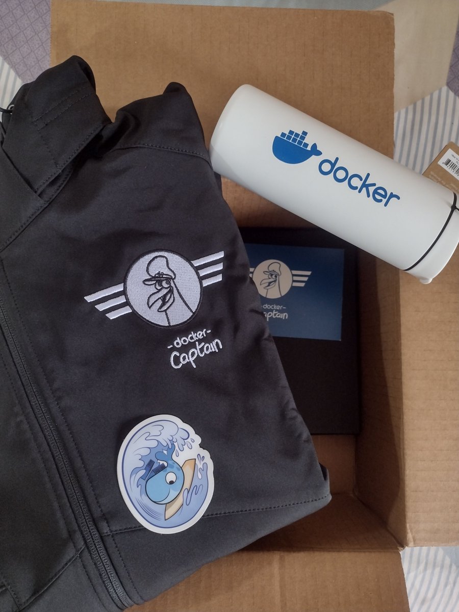 pradumna_saraf's tweet photo. Exciting news! I’m honoured to be recognized as a @Docker Captain for contributing to the Docker community. Also, thank you for the nice Docker Captain Welcome kit. https://t.co/iSIMtYRmBD