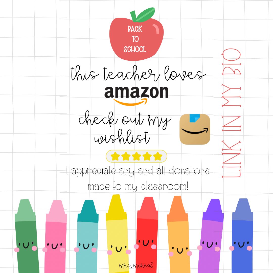 Getting excited for a new school year! Would be so grateful for any donations 🫶🏽 

amazon.com/hz/wishlist/ls…