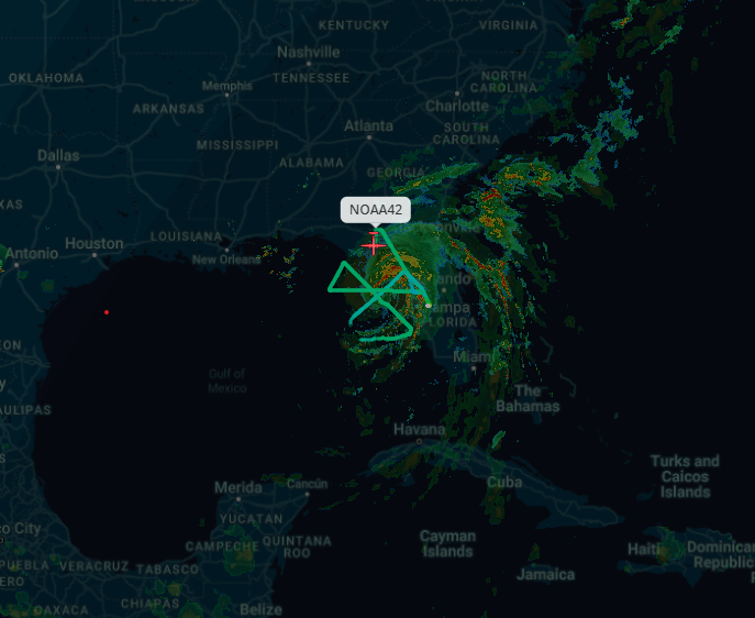 WarWatchIntel's tweet image. 🚨 NOAA 42's Flight Over Florida Resembles Nuclear Symbol!  Coincidence or intentional? 🤔
Aircraft: NOAA 42
Location: Florida
Pattern: Nuclear symbol
🔗 Watch Live Now: youtube.com/watch?v=lbDpy6…

#NOAA42 #FlightPattern #AviationMystery #Florida #LiveTracking #WarWatchIntel