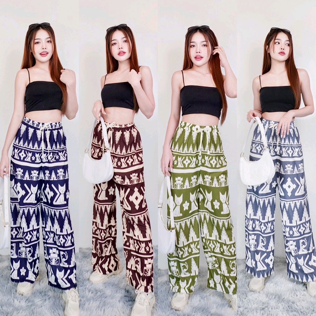 ลองดู กางเกงลายแมว ขาปล่อย ผ้าดีผ้าเบาใส่สบายใส่แล้วขาไม่เต่อ กางเกงลายแมว ขายาวผู้หญิง กางเกงลำลองผู้หญิง K9178 ในราคา ฿32 - ฿65 ที่ Shopee s.shopee.co.th/40MhY87Abj?sha…