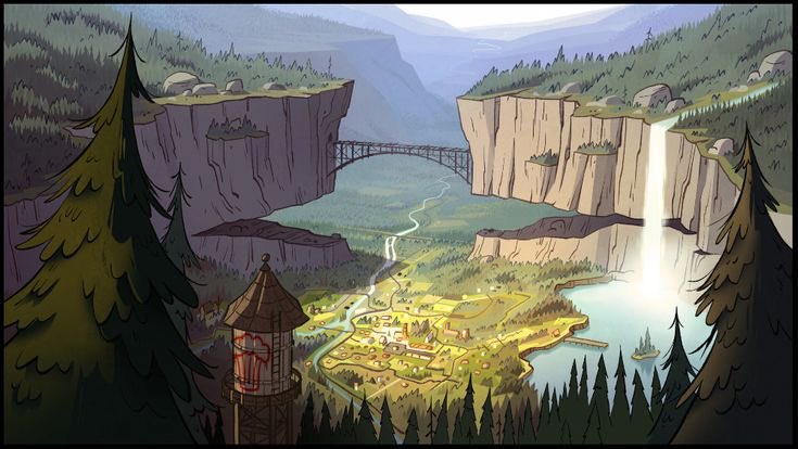 gravity falls is so beautiful i wish oregon was real