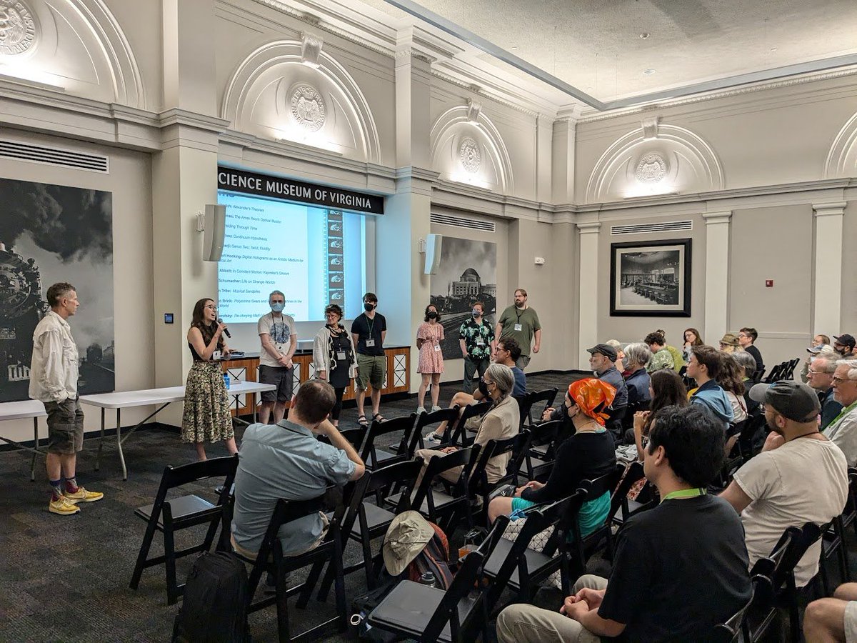Dr. Martin Skrodzki (@msmathcomp) on Twitter photo This afternoon at the <a href="/BridgesMathart/">Bridges Math Art</a> conference, we had the #ShortFilm festival with 14 movies from 12 great #MathArt filmmakers including an awesome Q&A. You can watch accepted submissions for free online at gallery.bridgesmathart.org/exhibitions/20…. Let us know: What is your favorite movie?🎥 This afternoon at the <a href="/BridgesMathart/">Bridges Math Art</a> conference, we had the #ShortFilm festival with 14 movies from 12 great #MathArt filmmakers including an awesome Q&A. You can watch accepted submissions for free online at gallery.bridgesmathart.org/exhibitions/20…. Let us know: What is your favorite movie?🎥