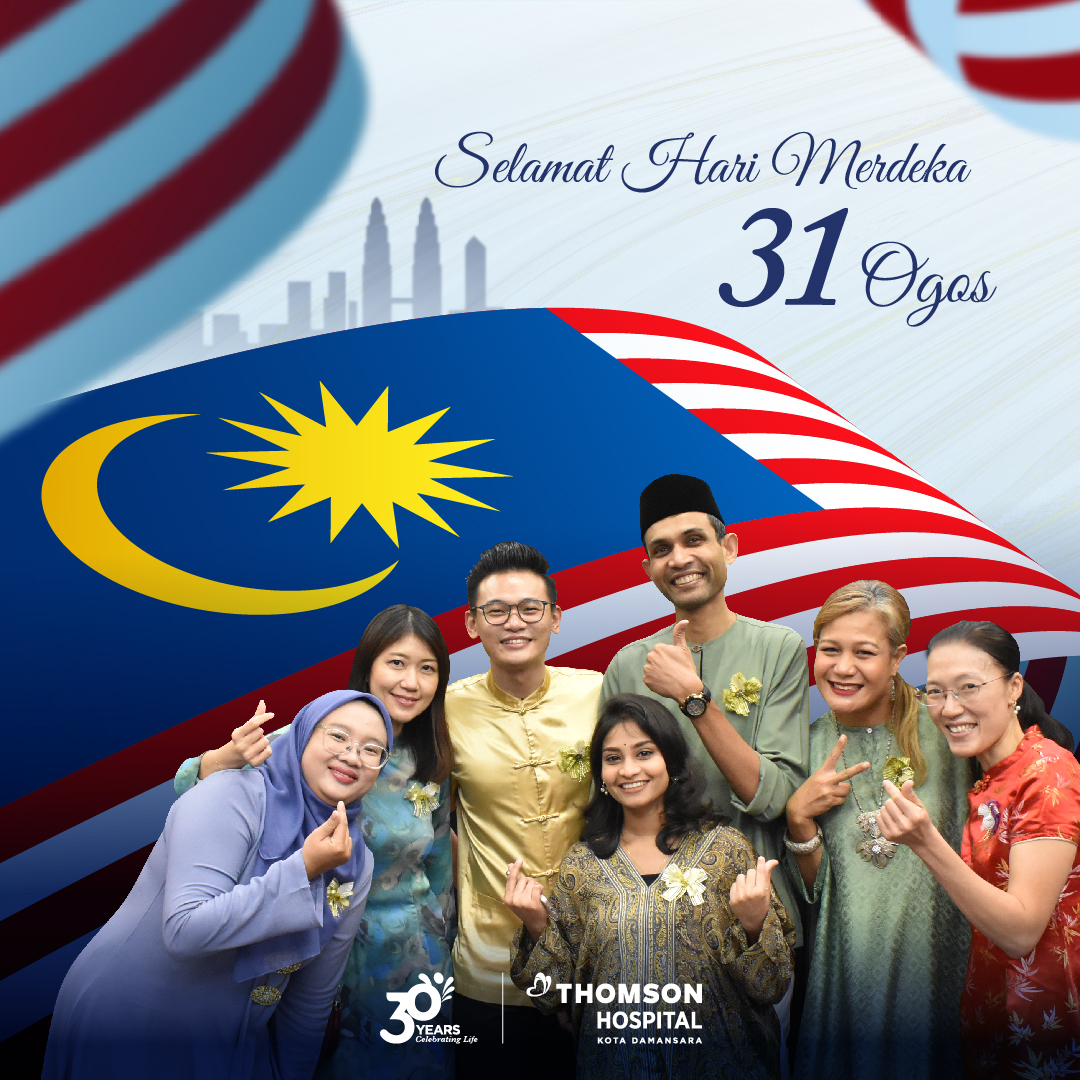 Selamat Hari Merdeka, Malaysia!
Let's celebrate the spirit of unity, freedom, and diversity that makes our nation extraordinary.
Together, we are stronger. Merdeka!
#ThomsonHospital #celebratinglife