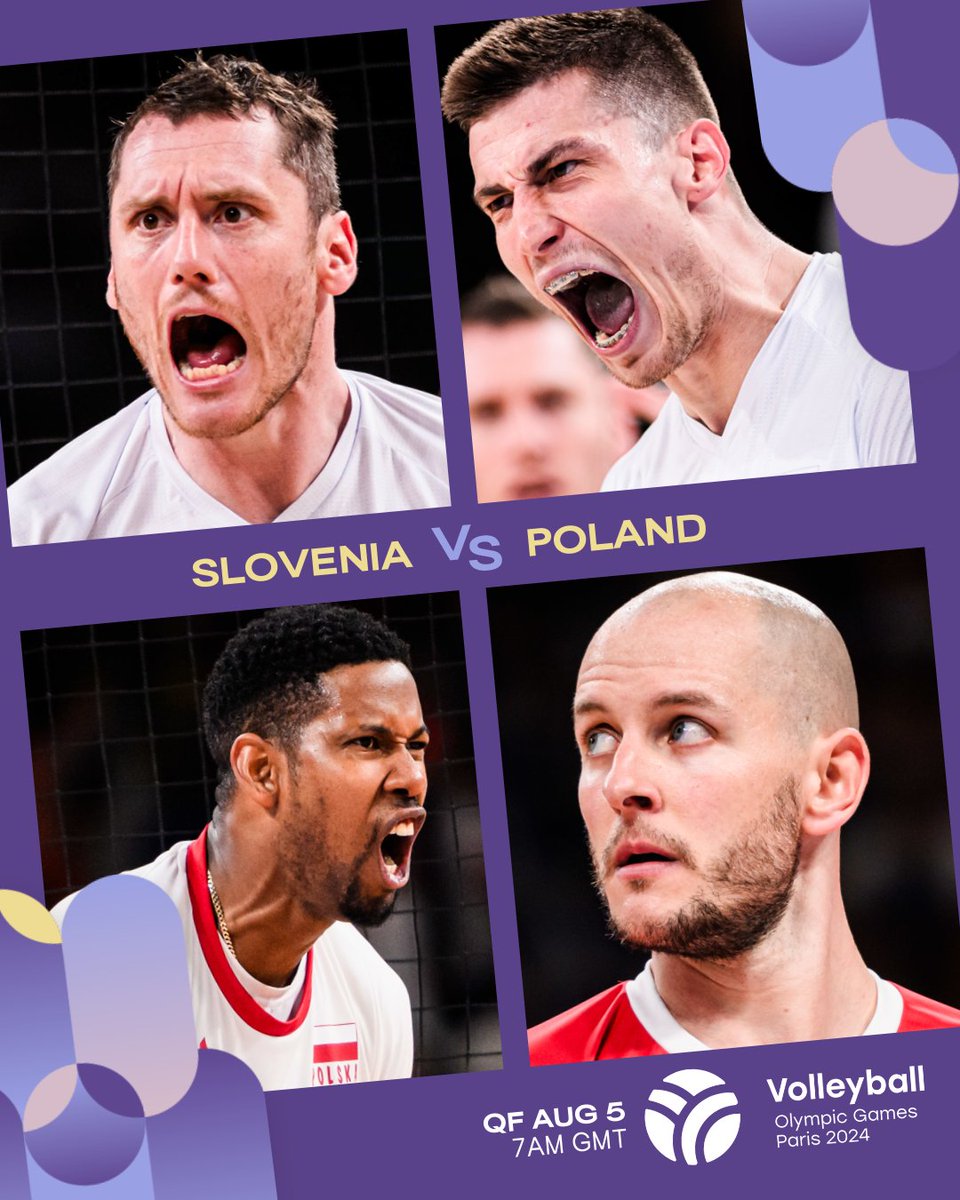 volleyballworld's tweet photo. Men's Quarterfinals TODAY 🤩!

8 world class will battle it out in @paris2024 for a spot in the SEMIFINALS so who will STAY &amp; who will GO?

➡️ August 5 Live score &amp; stats: https://t.co/AwGM1fu5V2

🛍️ Buy your own Olympic #Volleyball: https://t.co/ka1N7n0EiH

🏐 #Paris2024 https://t.co/4OP3TyhTzx