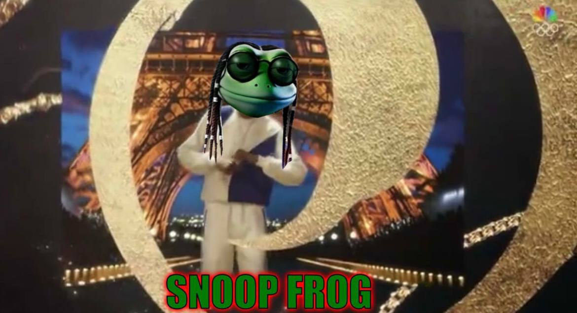Atharcrypto's tweet photo. $SNOOF is live on SOL

#SnoopFroggyFrog, the crypto sensation who hopped straight into the Olympic spotlight! #TheChampion!

CA: CV38bP9WvbeELzTgvrtZs97Wnvqy1kYtGVh3xfVZikpq

https://t.co/oIqgkQLRAb

https://t.co/QFydfibEbV 

https://t.co/MYsC2c9UUh https://t.co/dcvnYVUnw2