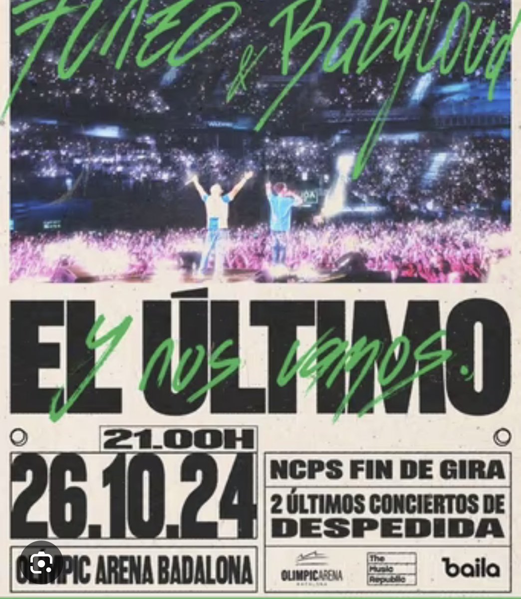 albertodg9's tweet photo. Vendo 4 entradas para el concierto de funzo &amp; baby lound en Badalona para el 26 de octubre en anilla central bloque 9. Para más información háblame por MD.
#funzo #concierto #conciertofunzo #funzoconcierto #conciertofunzoybabylound
#entradasfunzo 
#26deoctubre 
#Badalona https://t.co/c7Ryq8xBDq