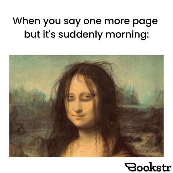 BookstrOfficial's tweet image. It can be hard to stop a book especially at night. 😅

[🤪Meme by Sandra Garcia]

#readingatnight #bookmeme