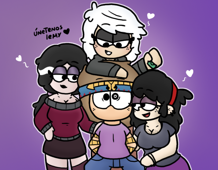 CorbatasDraws's tweet photo. En la silla, el rockero observa, entre sombras de un oscuro juego, tres góticas bellas y seductoras
le rodean con miradas poco inocentes 🌘🐈‍⬛🔥
#Sinkids #Tlh #Theloudhouse #Lemyloud #GloomLoud #Lupaloud #Lilithloud #Goth #Sin_kids #Gloomy #Lempa #Lemith https://t.co/JrW7ekvE0h