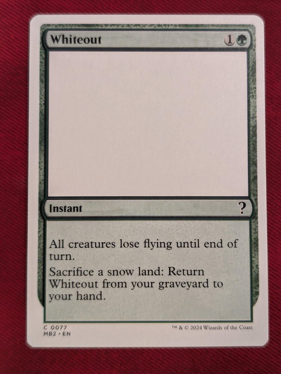 I think this is among my favorite simple jokes in the set. Shout out to designer Eric Engelhard who had this idea. He asked me if I thought we should do it I think this is among my favorite simple jokes in the set. Shout out to designer Eric Engelhard who had this idea. He asked me if I thought we should do it