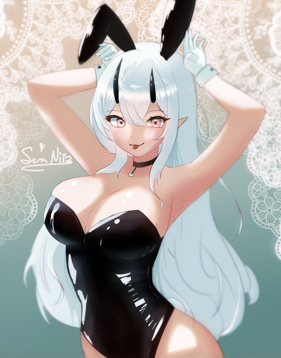SeraNiia's tweet photo. Am I late for bunny day, pyonpyon?~

🎨: me ♥️

#vtuber #SeraArt #バニーの日 https://t.co/WlAVPmXVcj