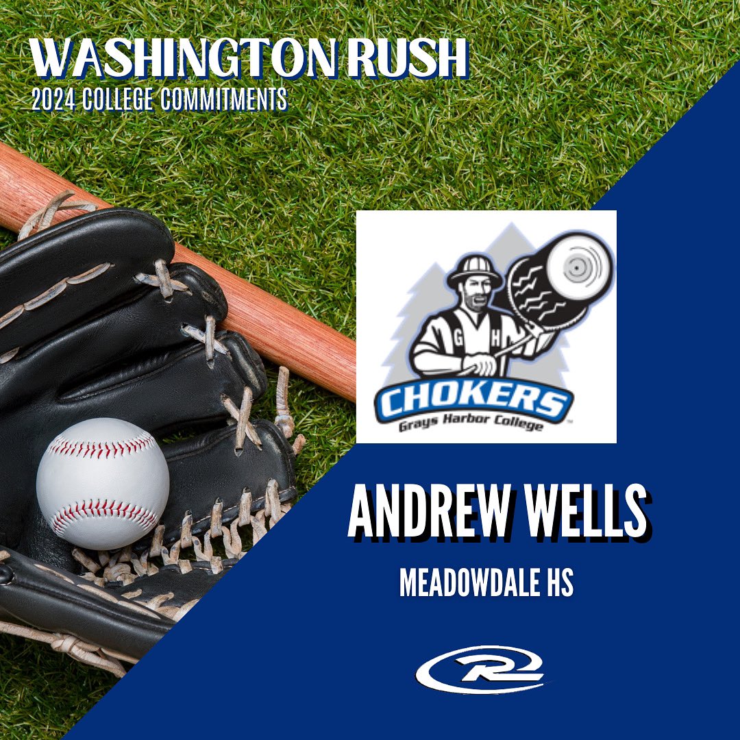 Bringing in another college commit! Congratulations to Andrew Wells (pitcher/infield) from Meadowdale HS committing to Grays Harbor College! 👏