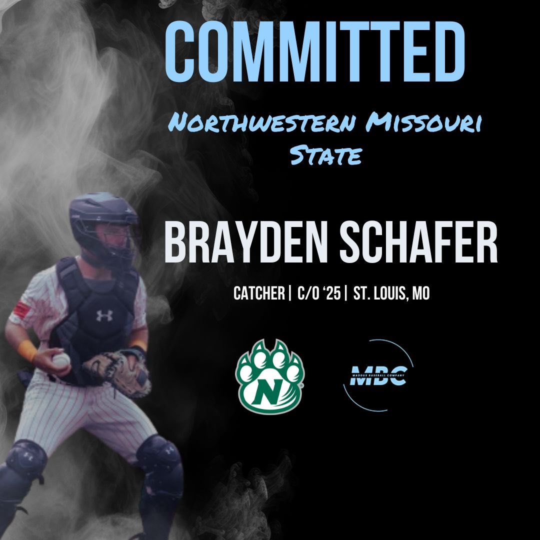 Congratulations to Brayden Schafer (<a href="/brayden_schafer/">brayden schafer 2025</a>) for his commitment to Northwestern Missouri State
#committed #MBC