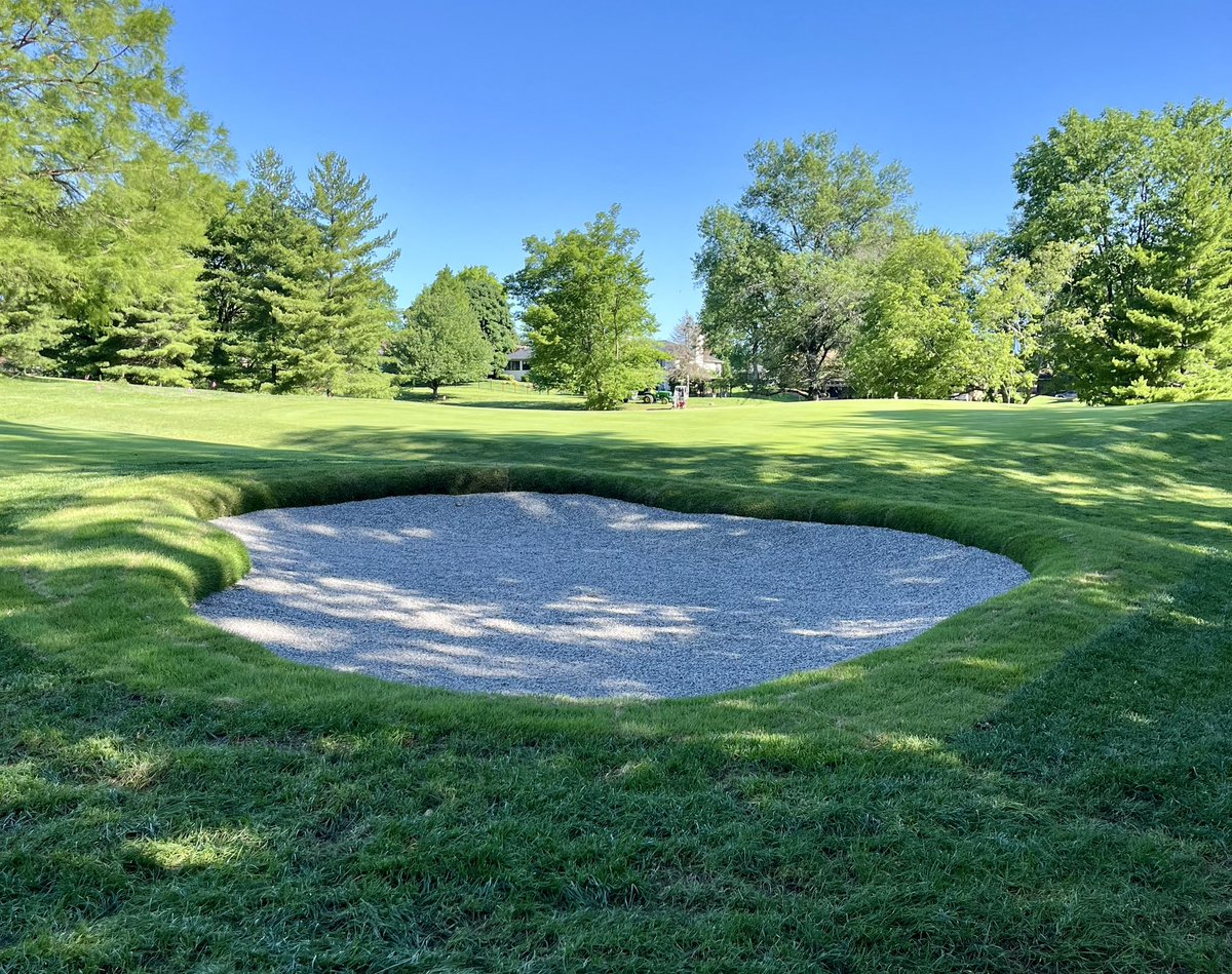 ntjturf's tweet photo. A demonstration bunker can be a very helpful decision making tool before committing to a full course renovation. #doitwell #doitonce https://t.co/mJOyDf4wyc