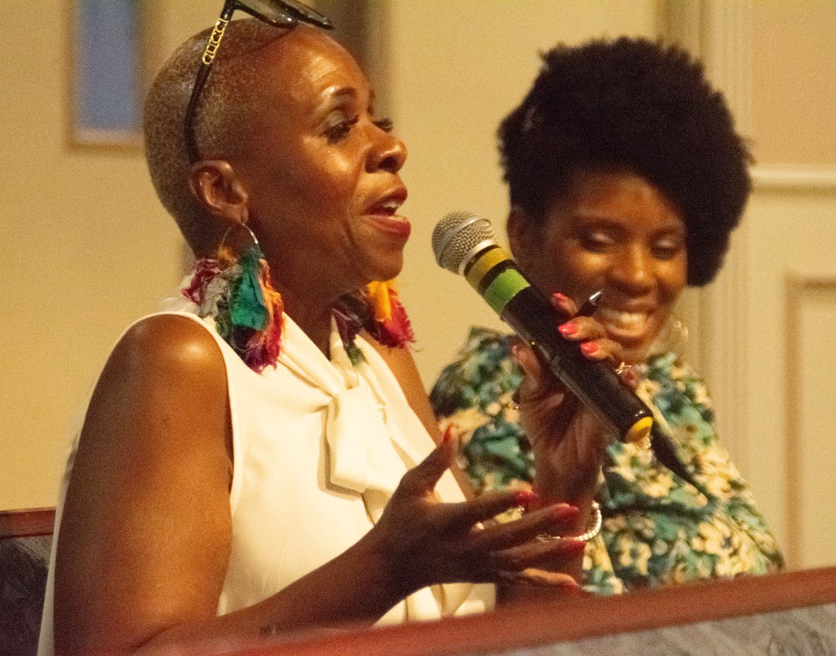 TrinityGCOC's tweet image. First Sundays at the Gardens are always special! Our women dressed in green as they learned about envy and the men were dressed in red for their devotional. Join us next time in September! #fellowship #Devotional