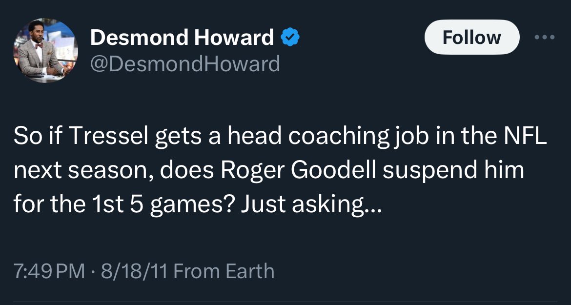 RealisticBuck's tweet image. This seems relevant @DesmondHoward :