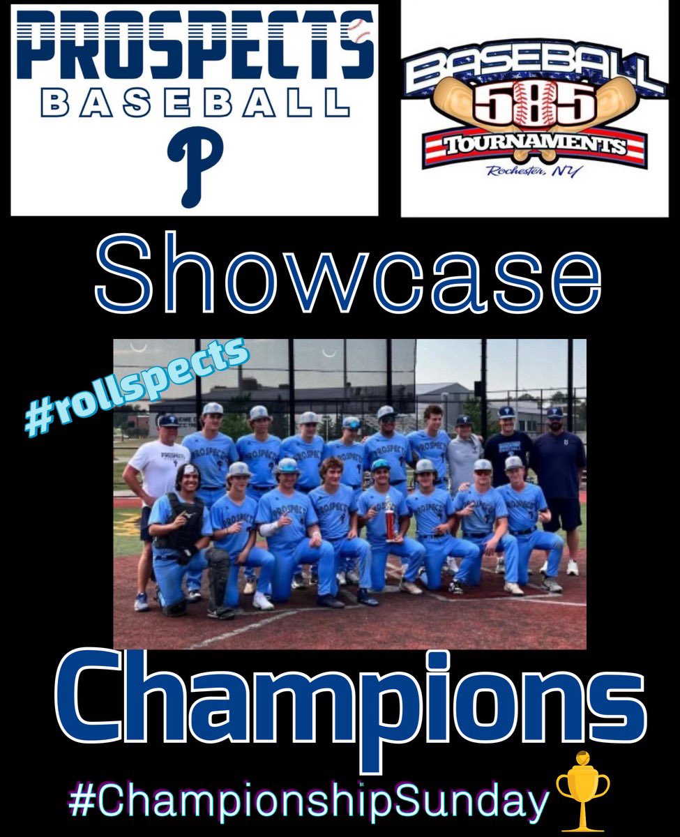 Western NY Prospects (@wnyprospects) on Twitter photo Showcase wraps up as Tourney Champs in the 585 <a href="/585Baseball/">585 Baseball</a> !
#ChampionsSunday🏆
#Rollspects
#Finalride
<a href="/WNYTomPrince/">Tom Prince</a> <a href="/sportsunionwny/">Sports Union</a> <a href="/CoachHodes/">Chris H</a> Showcase wraps up as Tourney Champs in the 585 <a href="/585Baseball/">585 Baseball</a> !
#ChampionsSunday🏆
#Rollspects
#Finalride
<a href="/WNYTomPrince/">Tom Prince</a> <a href="/sportsunionwny/">Sports Union</a> <a href="/CoachHodes/">Chris H</a>