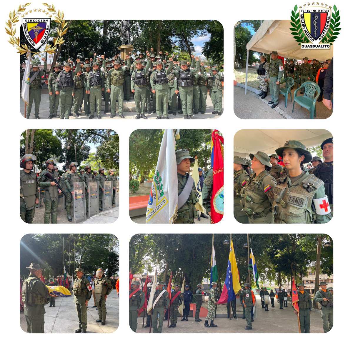 Izada de nuestra Bandera Nacional y día de la Guardia Nacional Bolivariana