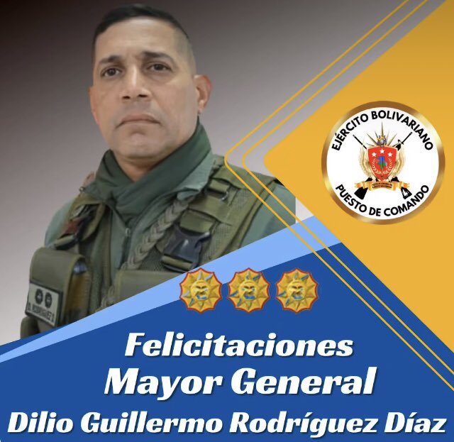 SomosReservaAct's tweet photo. #4Ago ¡Felicitaciones a nuestros generales de la Gloriosa Fuerza Armada Nacional Bolivariana por su ascenso al grado de MAYOR GENERAl. Honor al liderazgo, tenacidad y lealtad. 

¡Sigamos en combate por La Paz!

#SoloUnidosVenceremos https://t.co/8AVJFioedr