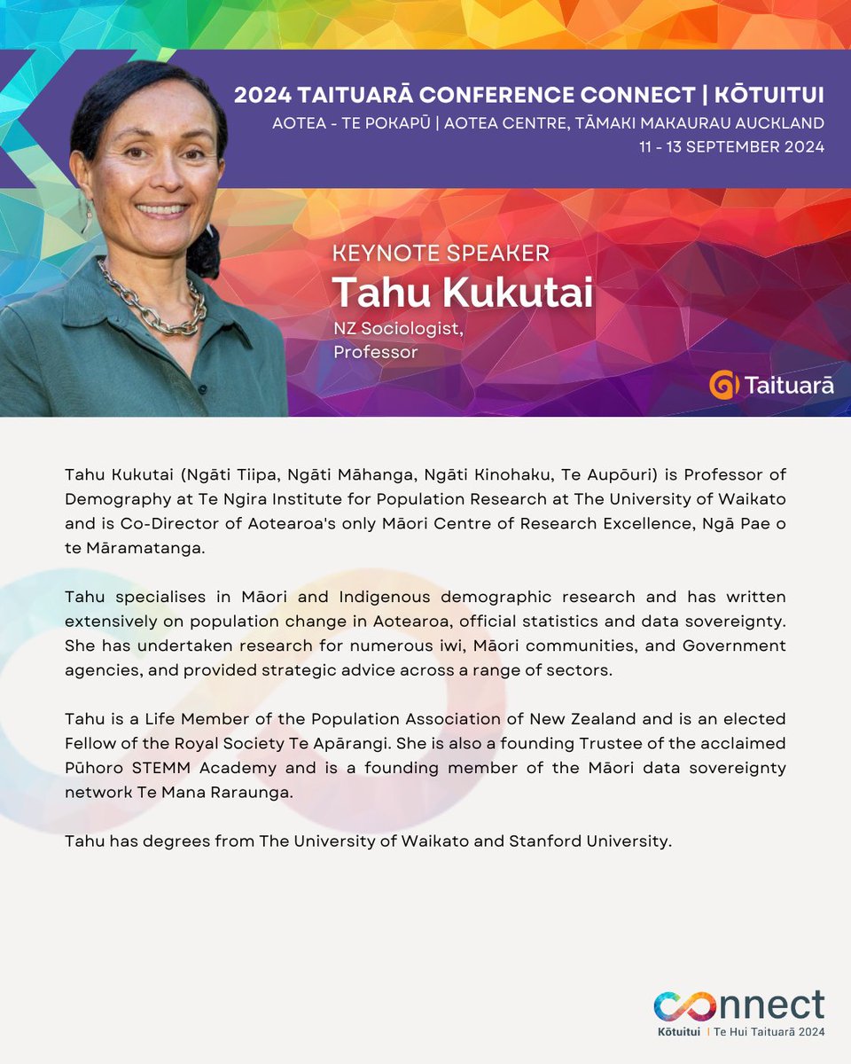 Get ready to be inspired by one of the keynote speakers for our 2024 Taituarā Conference, Tahu Kukutai.
Registrations are open for our 2024 Taituarā Conference, taking place at the Aotea Centre, Tāmaki Makaurau Auckland, on 11 – 13 September.
Register today!