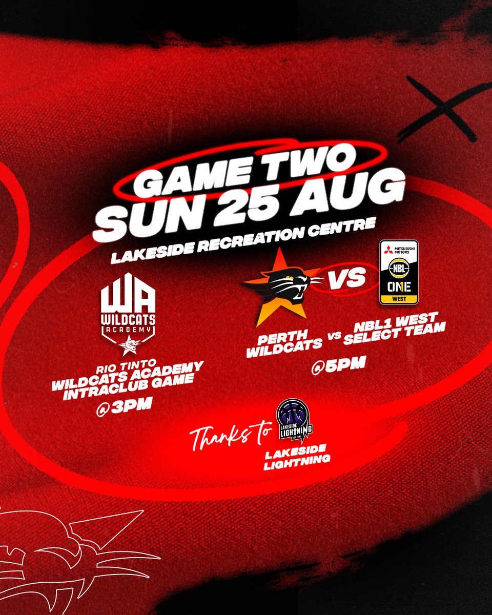 We're coming to Morley &amp; Lakeside! 🏀

The Perth Wildcats’ NBL25 pre-season will kick off with a pair of clashes against the best of the NBL1 West in late August.

Read more: bit.ly/3YxVYns