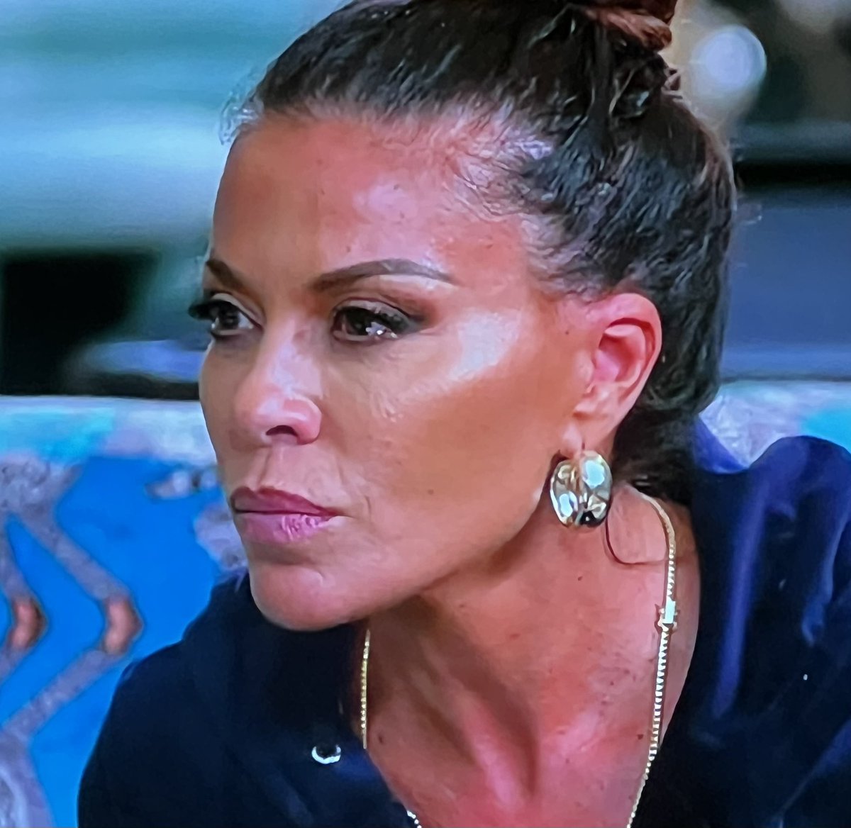 AnOpinionMinion's tweet photo. If Dolores looked at me like this I would change my name, number and leave the country #RHONJ https://t.co/kJ60XPZXcw