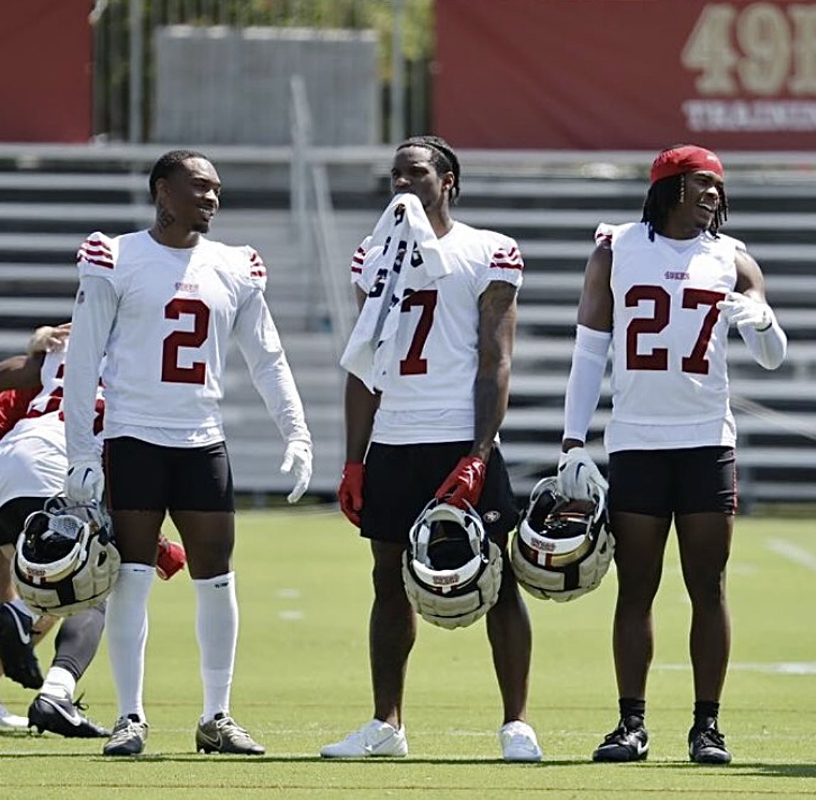 Coach_Yac's tweet photo. No Fly Zone 

DMO x Charvarius Ward x Ji'Ayir Brown https://t.co/sUCvhZoghP