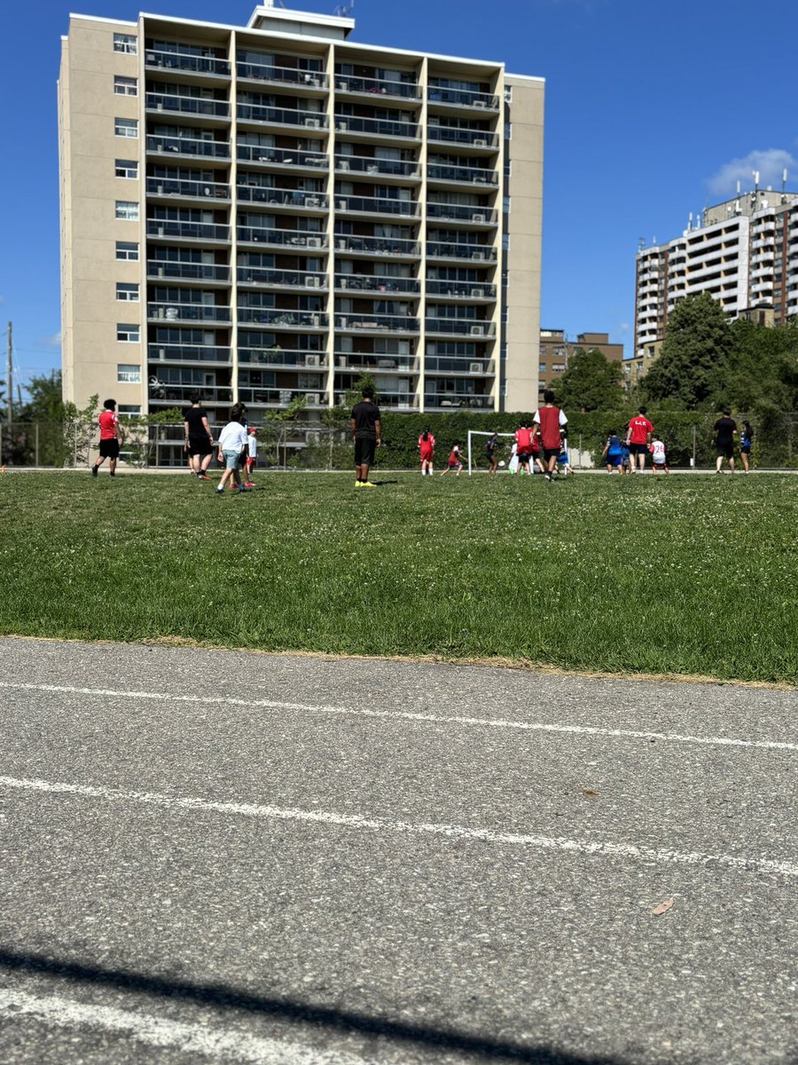 More great pics including Officer Jimmy giving an awesome motivational speech before leading our stretches <a href="/COPSandKIDSca/">ProAction Cops & Kids</a> #KicksforKidsandCops youth #soccer program