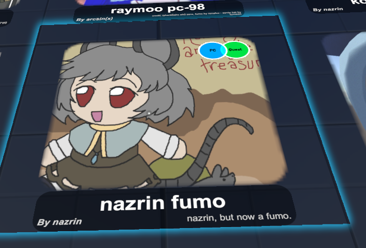 Definitely was not expecting to see my own art in VRChat.