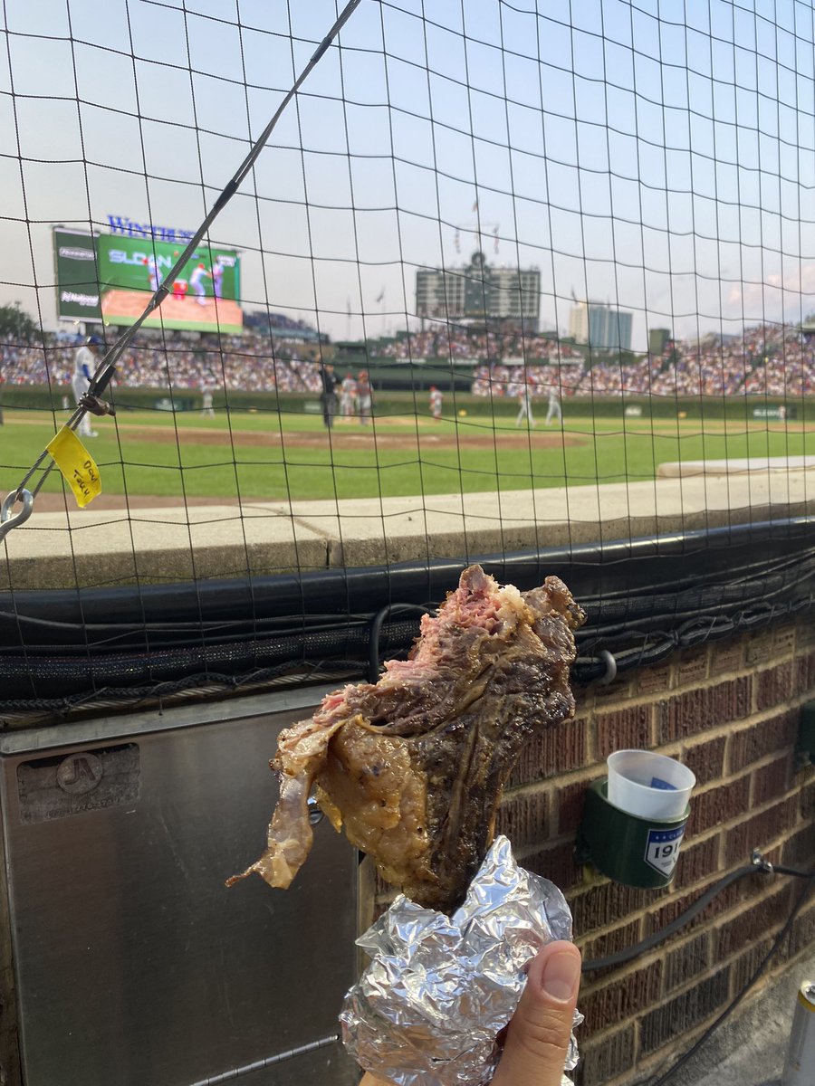 When the <a href="/Cubs/">Chicago Cubs</a> have tomahawk ribeyes and you’re in the front row. <a href="/espn/">ESPN</a>