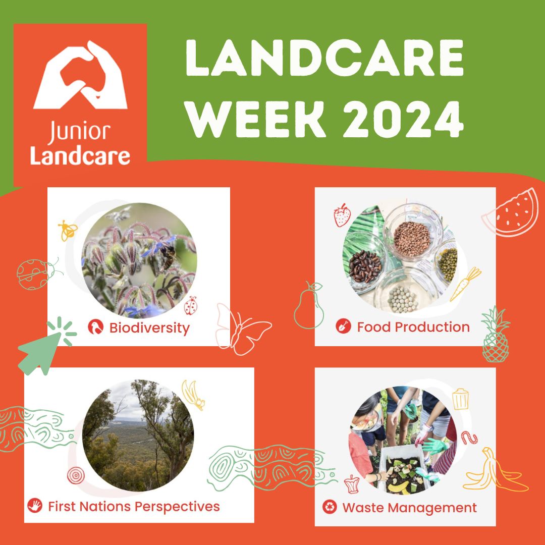 OzPIEF's tweet photo. 🎉 Landcare Week 2024 is here!
Head to the Junior @LandcareAust Learning Centre where you'll find a diverse range of 30-minute curriculum linked activities to celebrate! 🐝🌱🍍🌧️🏞️
Explore resources ➡️ https://t.co/HcJfGk86rS
#landcareweek #landcareweek2024 #PIEFA #Agriculture https://t.co/g3a0WoxwKO