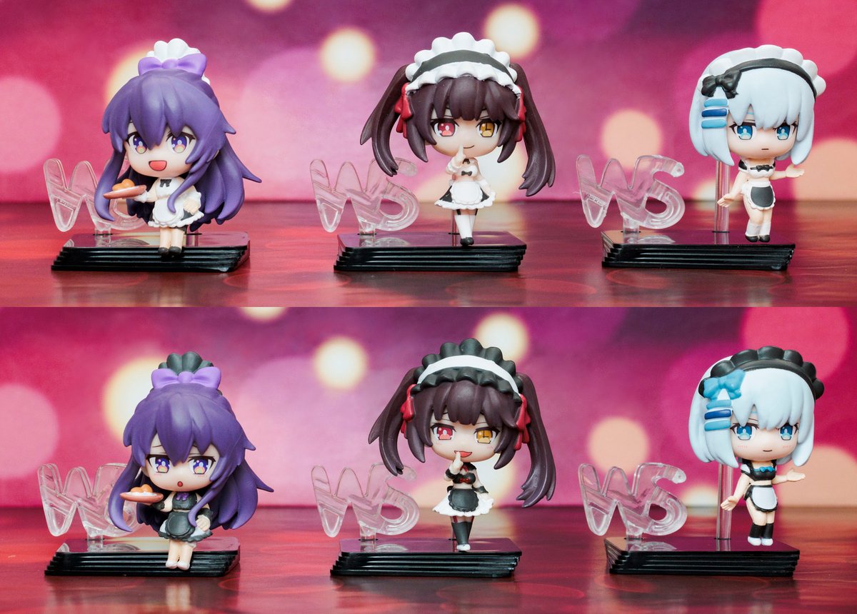 ヴァイスシュバルツ　デートアライブ　しろくろメイド 折紙 4枚　b ヴァイスシュバルツ デートアライブ しろくろメイド 折紙 4枚 b