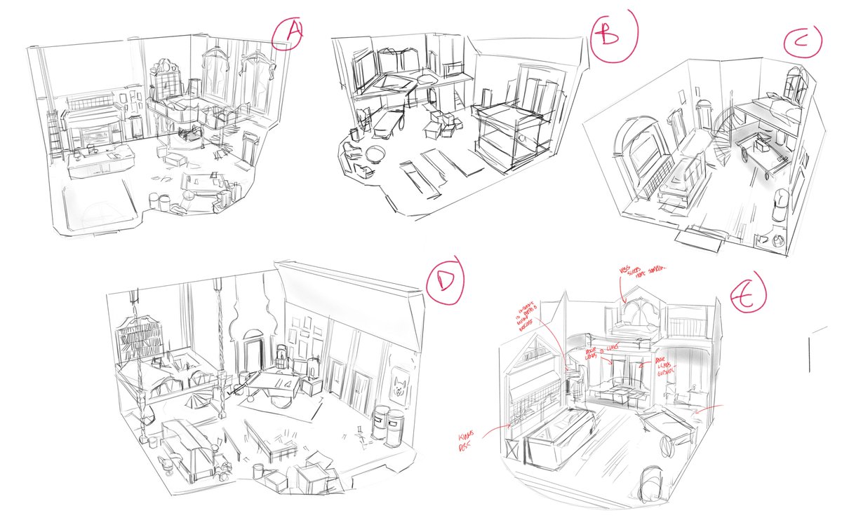 Nella's design and post office sketches 