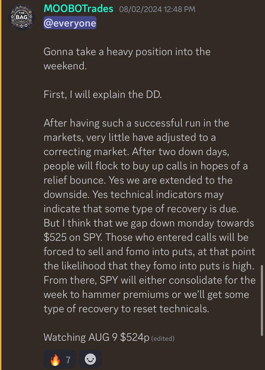 Sent this DD out on friday before close! 

Bought up some puts!

FOR FREE

$SPY is already down 1% in the premaket 👀