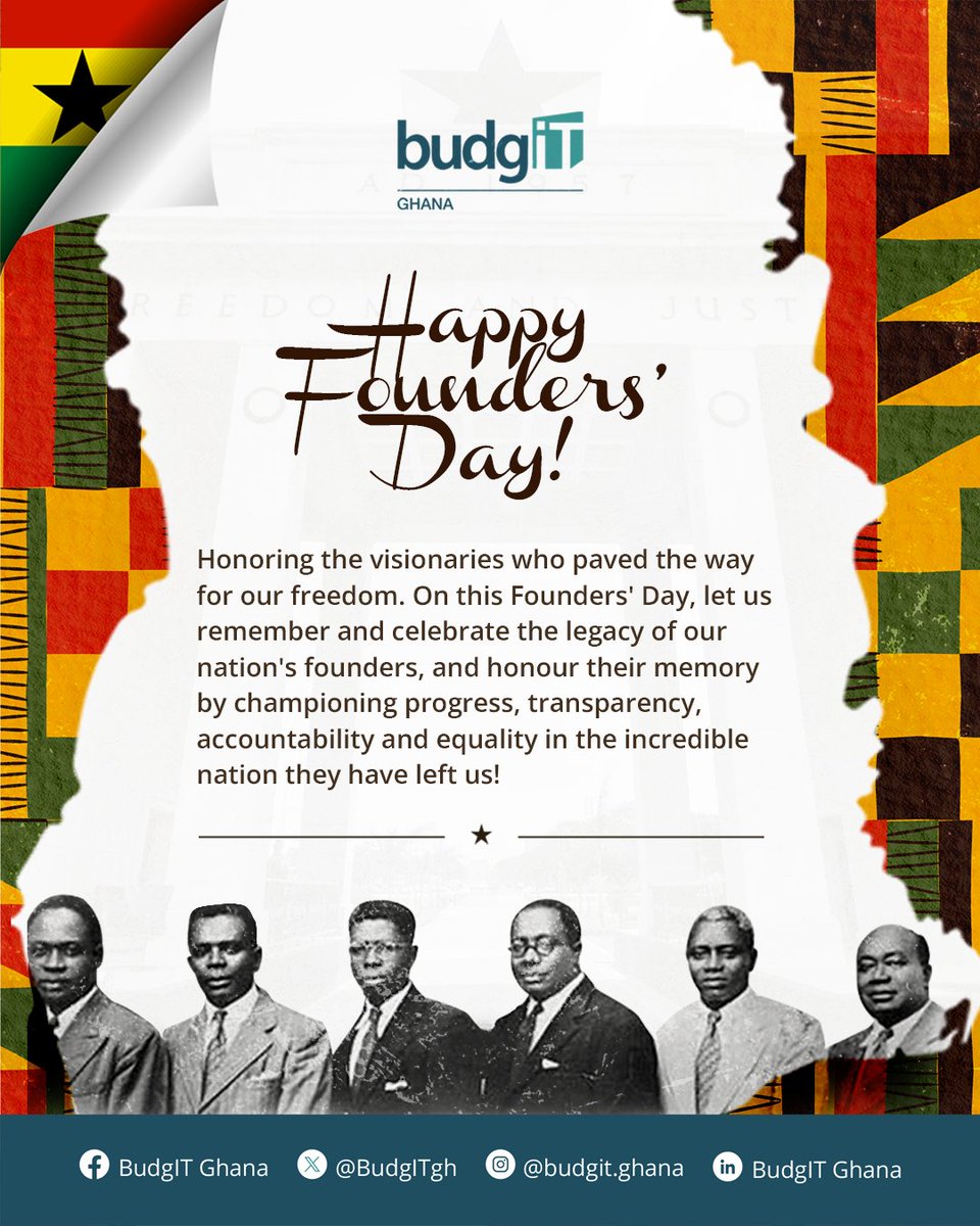 BudgITgh's tweet photo. Happy Founders' Day Ghana!🇬🇭
#Ghana 
#FoundersDay https://t.co/KA9KDIxn3e