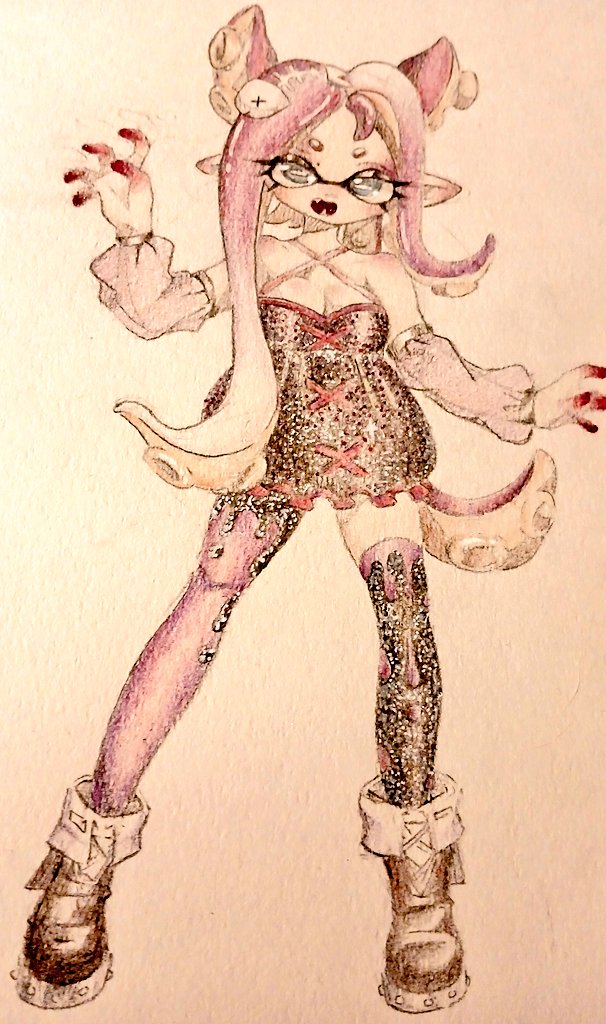 kalyiko's tweet photo. SPLATOON OC!! https://t.co/OCjXEh9iaQ