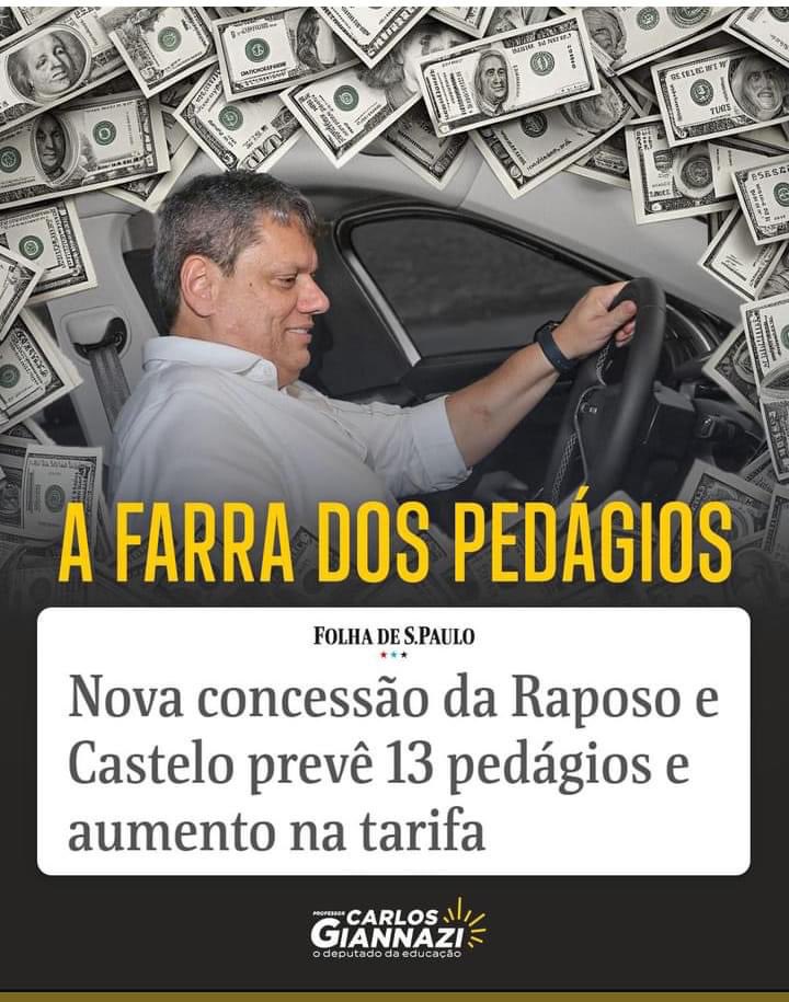 carvalho_harlen's tweet photo. TARCÍSIO O CARIOCA FOI ELEITO GOVERNADOR PARA DESTRUIR SÃO PAULO https://t.co/uQIEHxUPbf