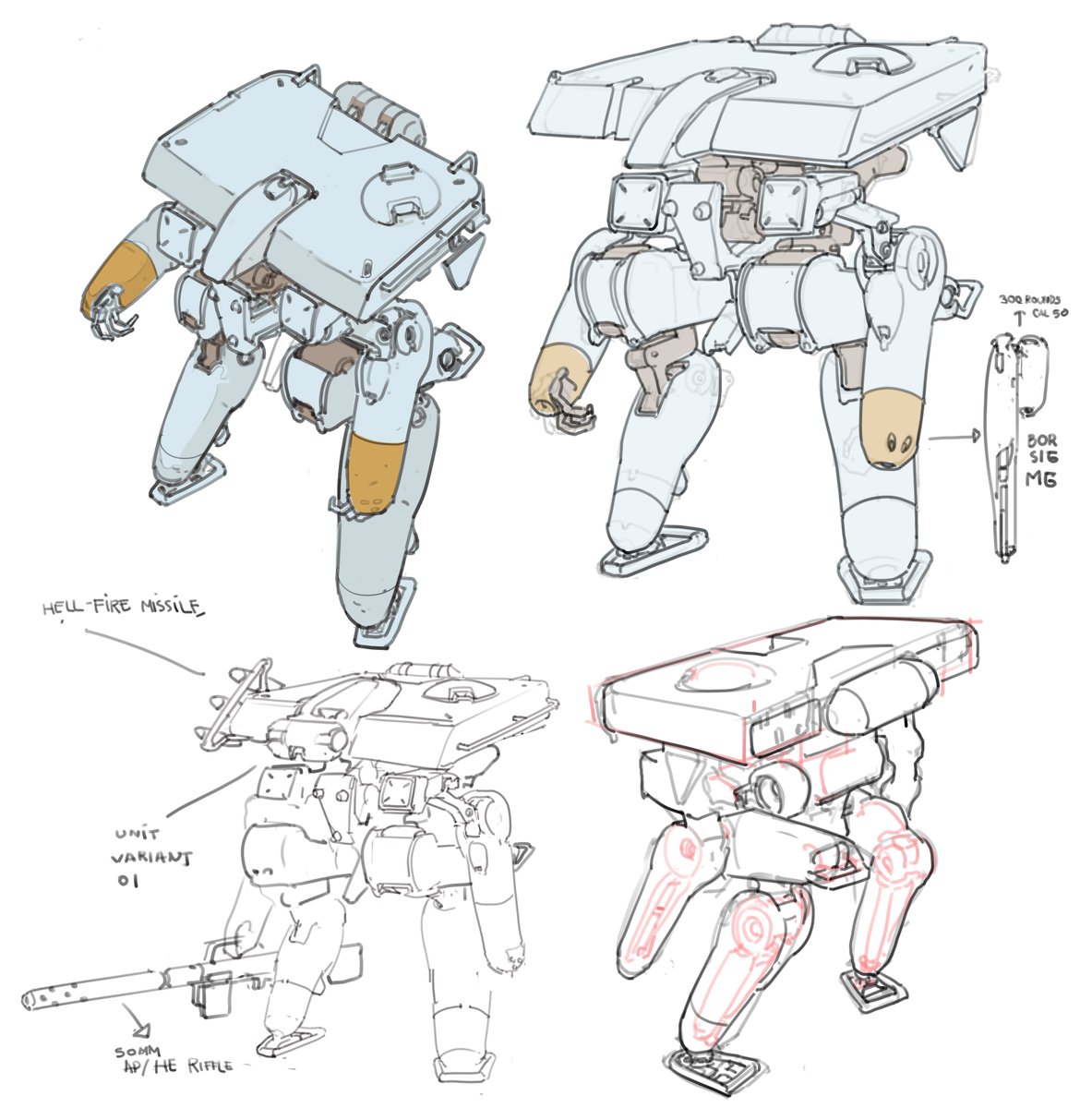 SoesoeKoetjink's tweet image. Weekend doodling, I&apos;ll continue to finish this between commissions soon.
#mecha #mechadesign #conceptart