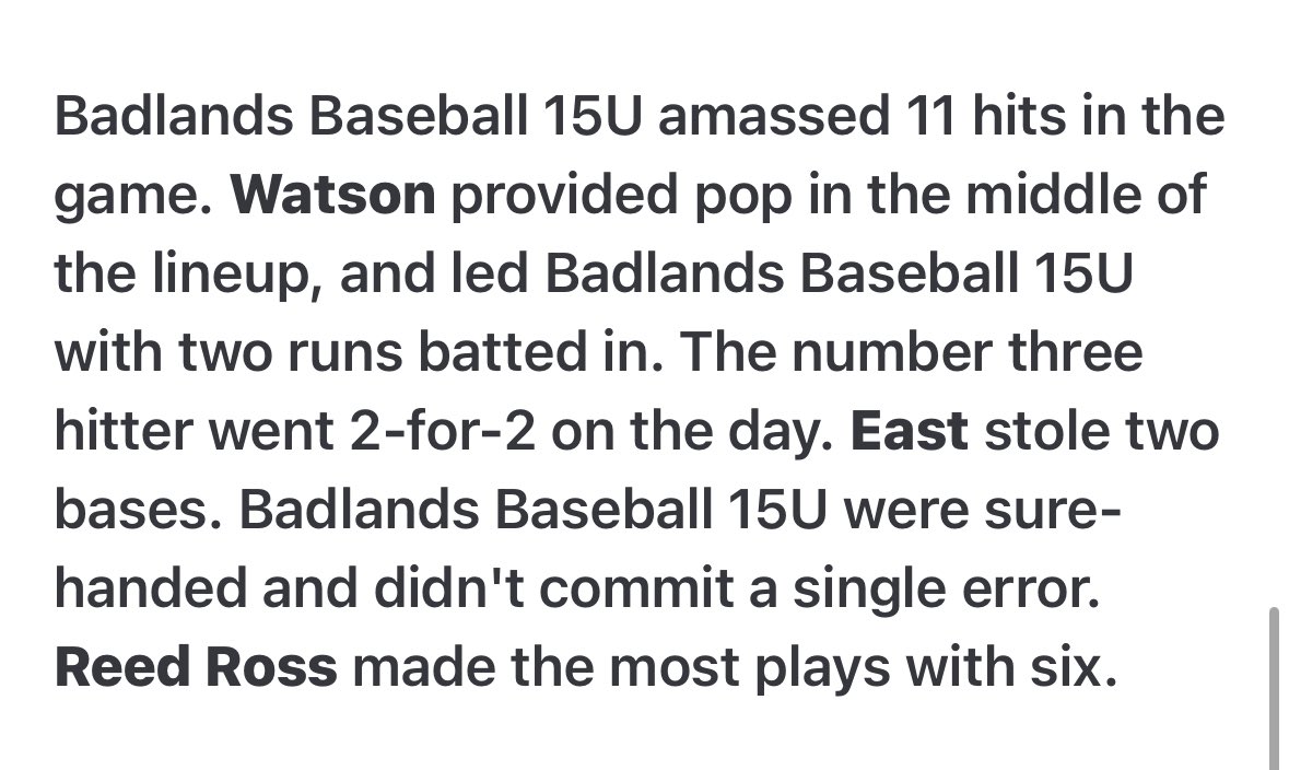 This weekend was rough for our team all together. I  had a lot of ups and downs but ended of with a strong performance. I showcased my speed on the bases and consistent barrel at the plate.#uncommitted 27’