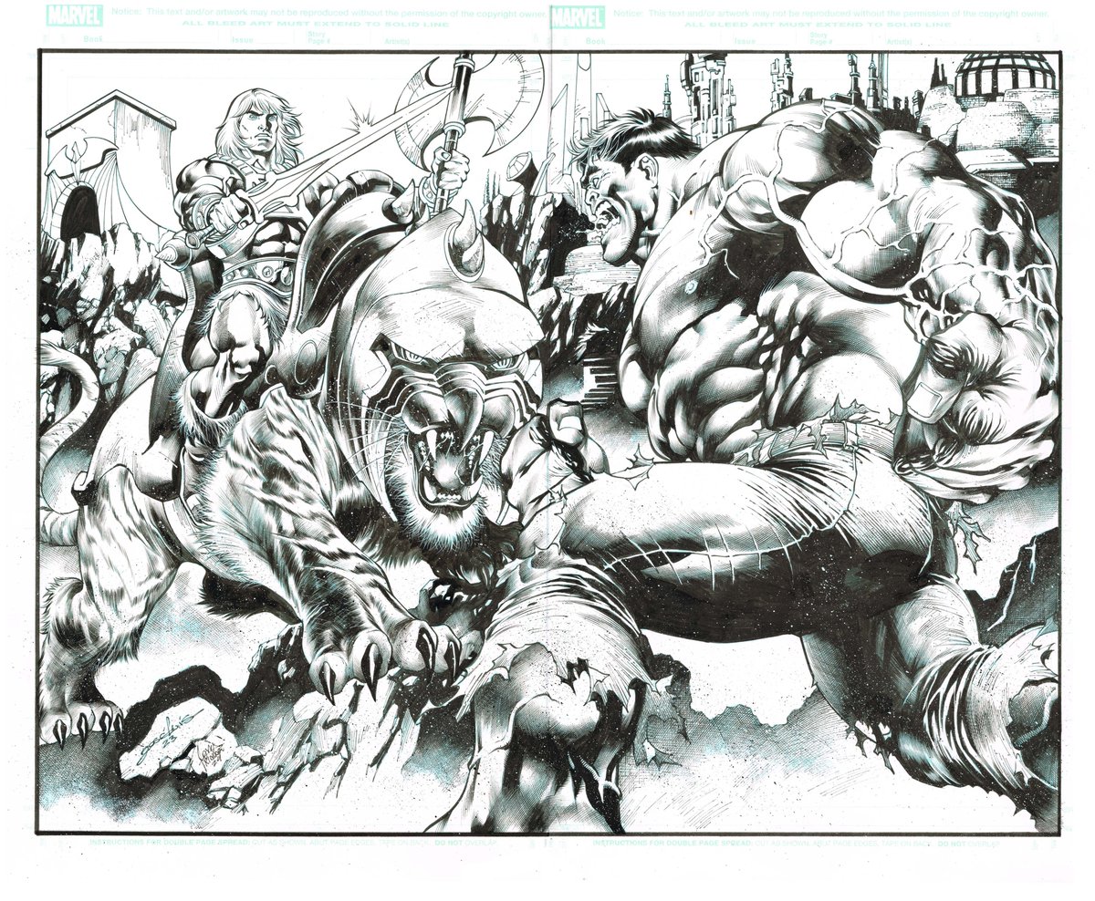 Jonasinker's tweet image. He-man vs Hulk amazing penci´l by my friend José Luís inks by me, this art are avaliable to purchase please send email to artsales.chiaroscurostudios@gmail.com for price and delivery detail´s.