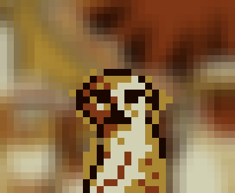 fredyrim's tweet photo. I just painted this #suricate in @basepaint_xyz for the 'Sahara Desert' theme. 🏜️
I wanted to paint this #antelope, but I was missing a few pixels, and the horns were prettier, but even resizing it wasn't enough! 😅
#pixelart | #pixels | #art https://t.co/z4uzGxYLTi