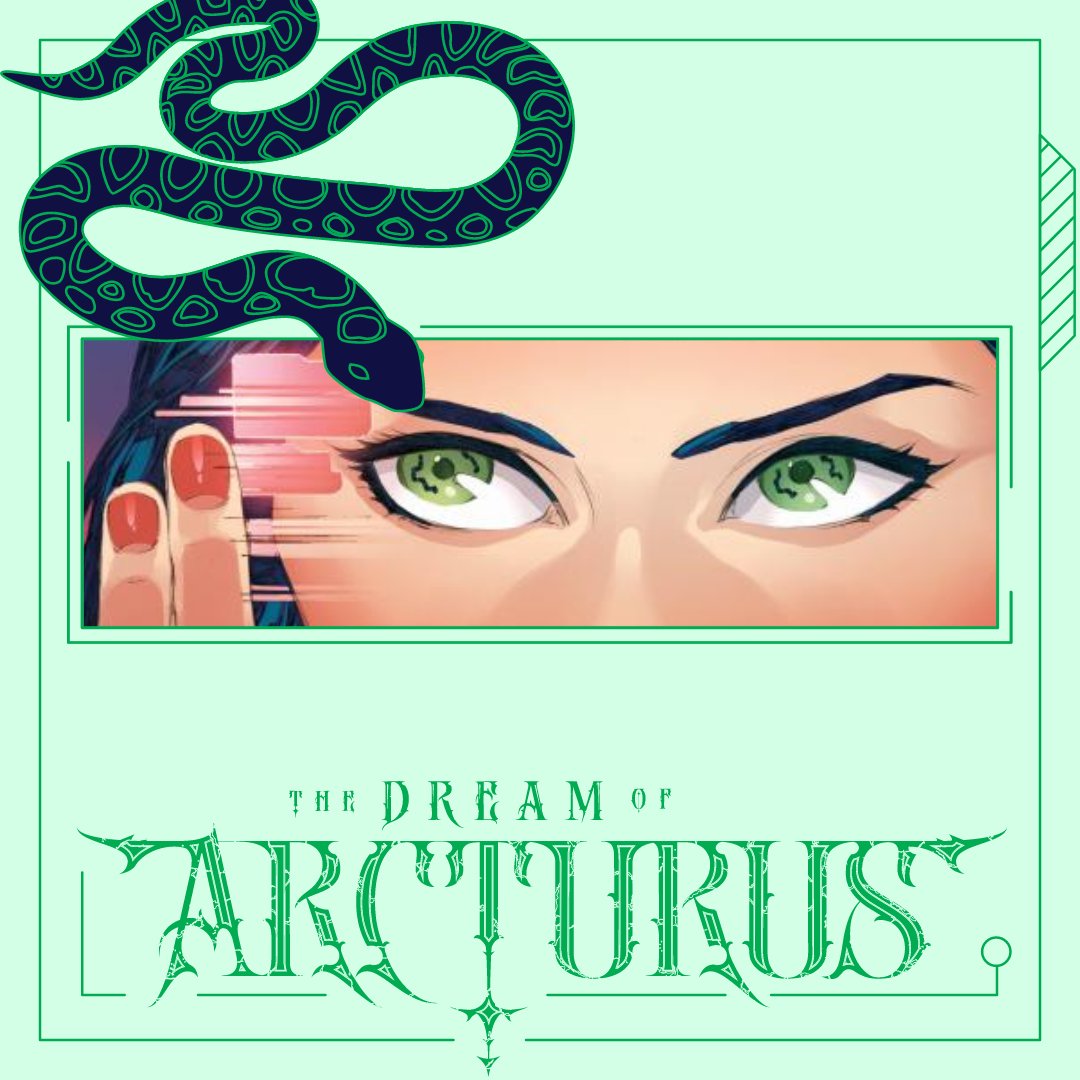 By the year 2315, most of the population have chosen to ingest nanobots into their systems . Our hero, Vela, is no different - her eyes showing off the "snakes" a telltale sign of nanobot absorption. 
#SciFi #Fantasy #SciFiFantasy #Storytelling #WorldBuilding #DreamOfArcturus