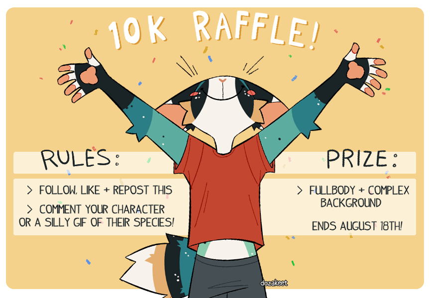 ⭐New followers welcome, please comment SFW refs only! 
⭐ends on the 18th, good luck everyone!