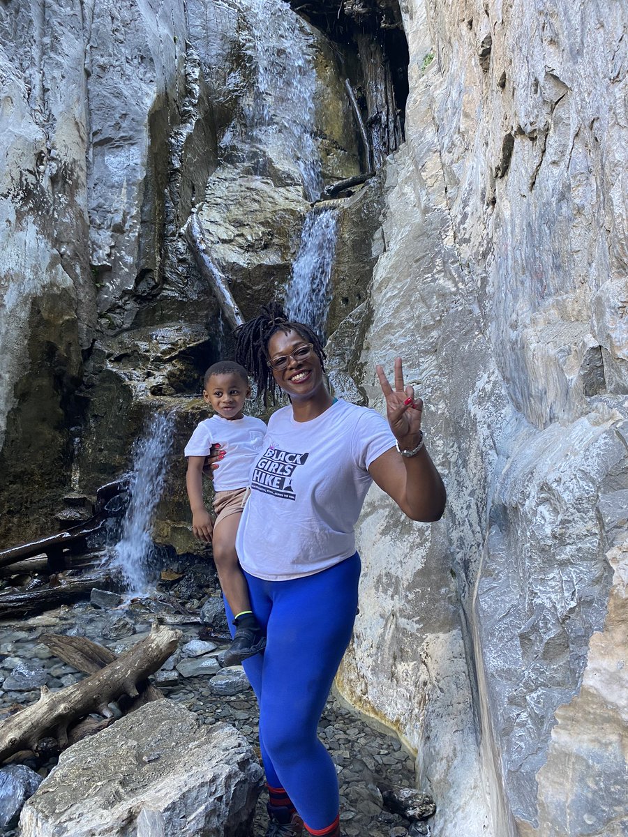 UrselaGarvin's tweet photo. Little Falls trail with the boys today! It was so beautiful and only 80 degrees on the mountain! I promise I could’ve taken a nap up there! #sundaylove #inclines #views #giveThanks #BlackGirlsHike #health #wealth #peace #alwaysthegoal 🥾👑 https://t.co/cD3HrujrBy