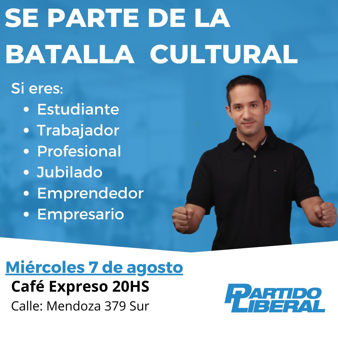 PLiberal_SJ's tweet photo. Súmate a Nuestro equipo https://t.co/OSeJpIHZr8